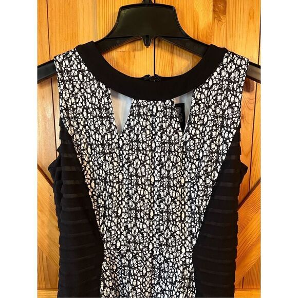 JAX Black and White BodyCon Dress Size 8 (1954) - Picture 3 of 6